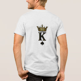 Camiseta King Spade K – Minimal Couple Matching Design