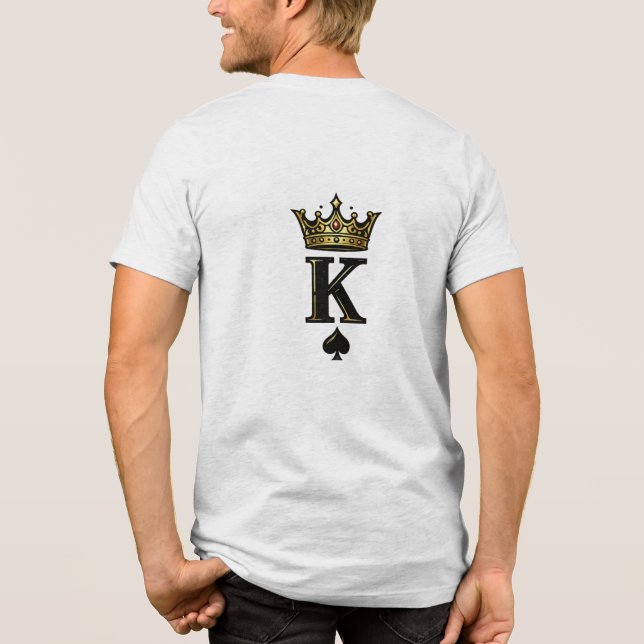 Camiseta King Spade K – Minimal Couple Matching Design (Verso)