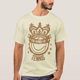 Camiseta king tennis couronne crown roi logo ballon