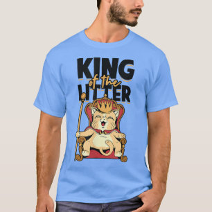 Camiseta King The Litter Engraçado Kitty Gato Gatinho Gatin