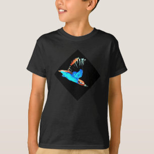 Camiseta Kingfisher Bird à Noite