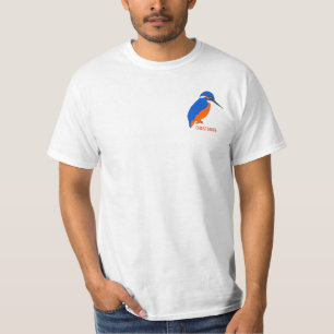 Camiseta Kingfisher Design Apenas Adicione Nome