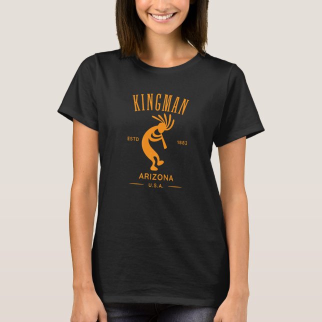 Camiseta Kingman Arizona Dancing Kokopelli (Frente)