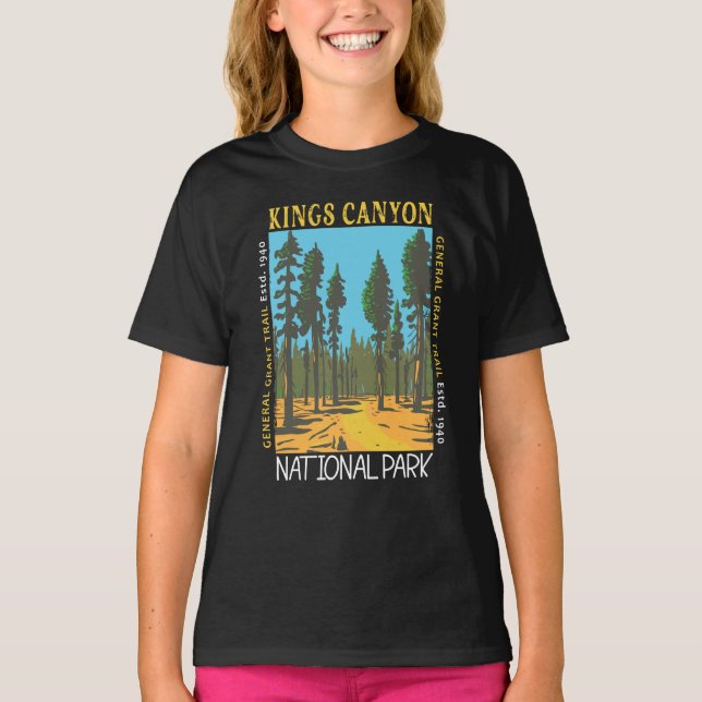 Camiseta Kings Canyon National Park General Grant Trail (Frente)