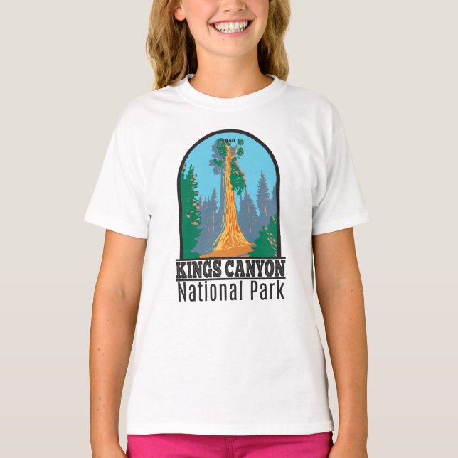 Camiseta Kings Canyon National Park General Grant Tree (Frente)