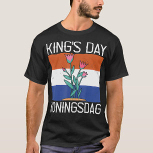 Camiseta KingS Day Koningsdag Países Baixos Tulipes
