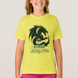 Camiseta Kings Dragons Fogo Dragão Vermelho Preto 