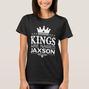 Camiseta Kings São Chamados Jaxson Funny Personalized Name 