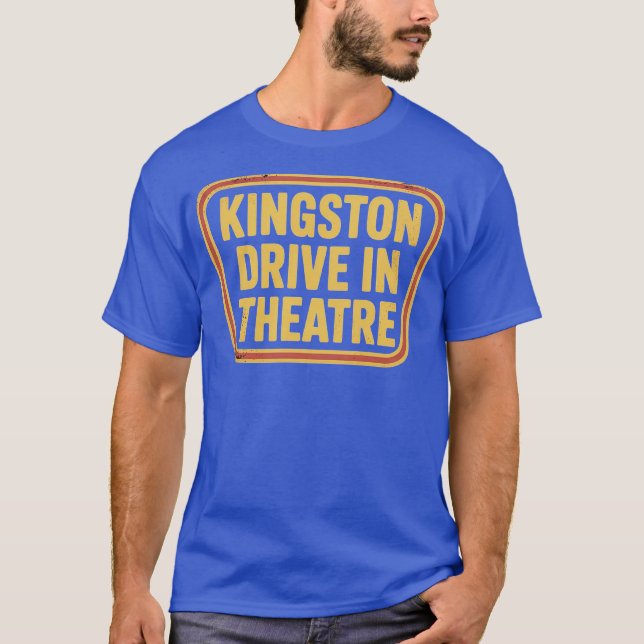 Camiseta Kingston Drive-In Theater Kingston, MÃE (Frente)