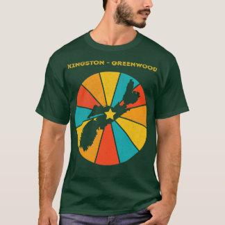 Camiseta Kingston Greenwood Nova Escócia Canada Vintage Dis