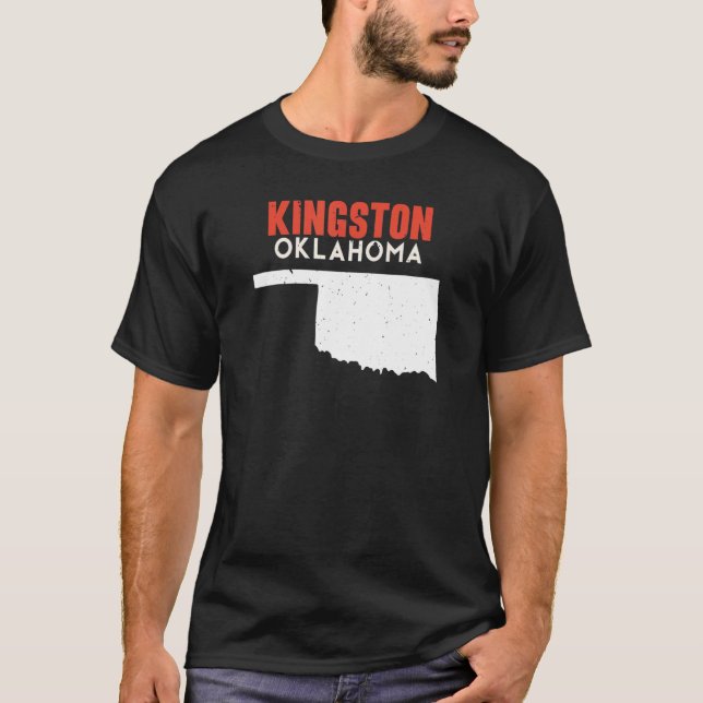 Camiseta Kingston USA State America Travel Oklahoman (Frente)