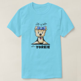 Camiseta KiniArt A Vida É Melhor Yorkie