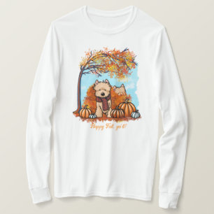 Camiseta KiniArt Autumn Cairn Terriers