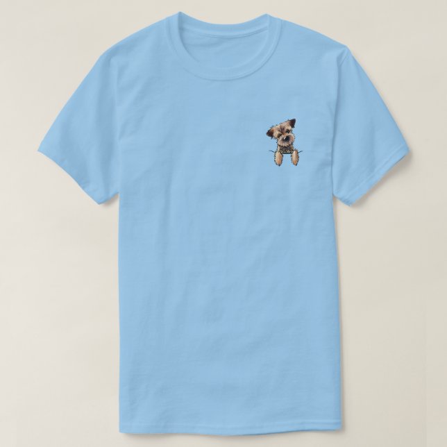 Camiseta KiniArt Border Terrier (Frente do Design)