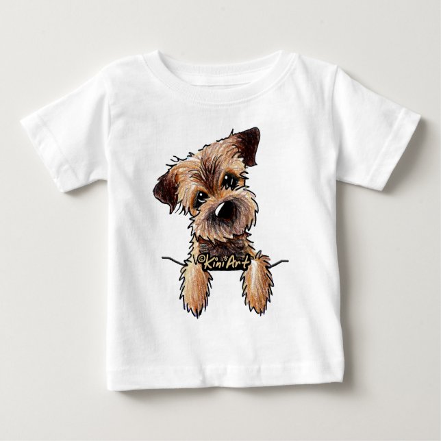 Camiseta KiniArt Border Terrier (Frente)