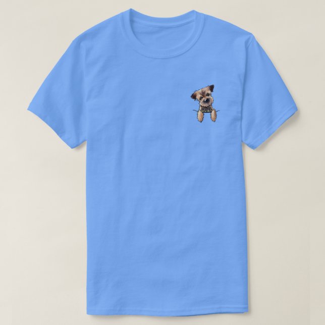 Camiseta KiniArt Border Terrier (Frente do Design)