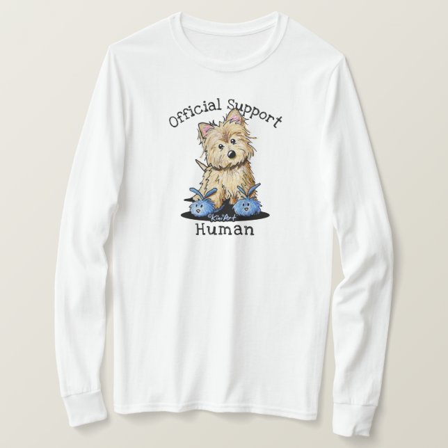 Camiseta KiniArt Cairn Terrier (Frente do Design)