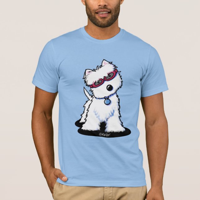 Camiseta KiniArt Doggles Westie (Frente)