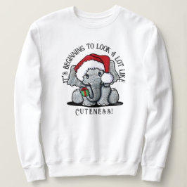 Camiseta KiniArt Elephant Christmas Sweatshirt