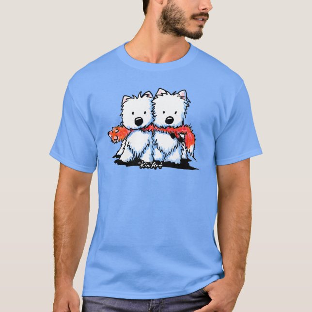 Camiseta KiniArt Foxtrot Westies (Frente)