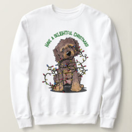 Camiseta KiniArt Goldendoodle Feliz Natal