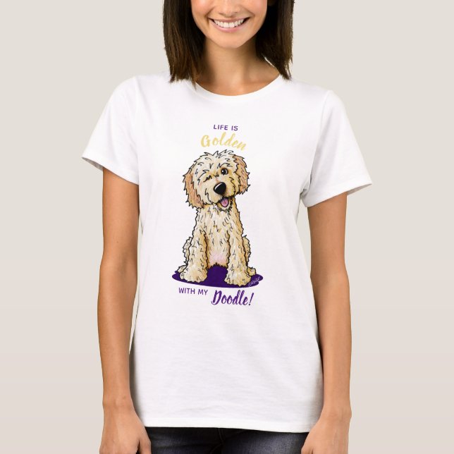 Camiseta KiniArt Life é Ouro Dodle T Shirt (Frente)