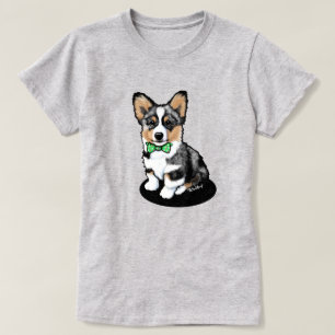 Camiseta KiniArt Merle Corgi Filhote