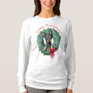 Camiseta KiniArt Mini Pinscher Natal