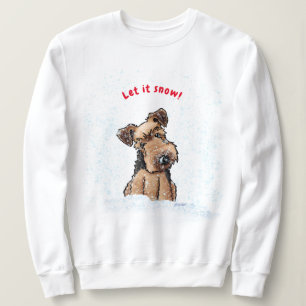Camiseta KiniArt Natal Welsh Terrier Sweatshirt