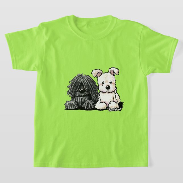 Camiseta KiniArt Puli e Pumi (Postura )