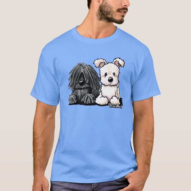 Camiseta KiniArt Puli e Pumi (Frente)
