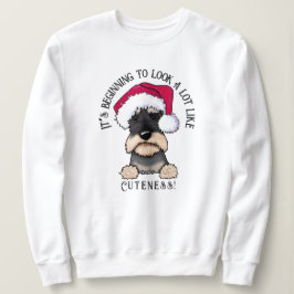 Camiseta KiniArt Schnauzer - Camisola de Natal