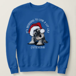 Camiseta KiniArt Schnauzer - Camisola de Natal
