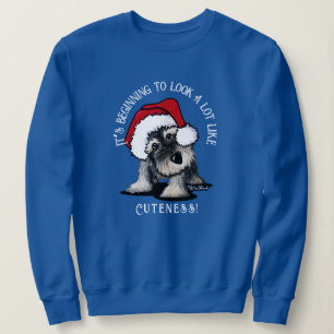 Camiseta KiniArt Schnauzer - Camisola de Natal