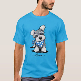 Camiseta KiniArt Schnauzer Puppy