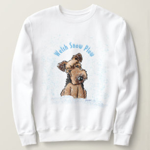 Camiseta KiniArt Snowy Welsh Terrier Sweatshirt