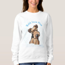 Camiseta KiniArt Snowy Welsh Terrier Sweatshirt