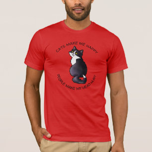 Camiseta KiniArt Tuxedo Cat Lover