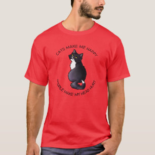 Camiseta KiniArt Tuxedo Kitty Lover