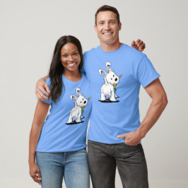 Camiseta KiniArt Westie Coelhinho de Páscoa