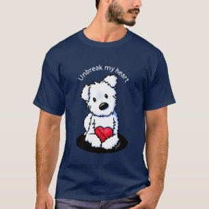 Camiseta KiniArt Westie Coração