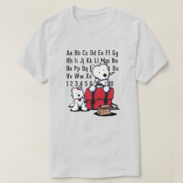 Camiseta KiniArt Westie De Volta às Aulas