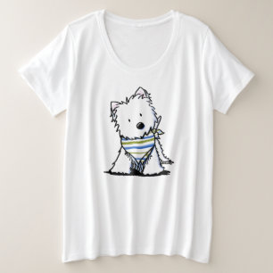 Camiseta KiniArt Westie Em Scarf