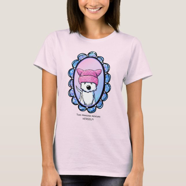 Camiseta KiniArt Westie Princess (Frente)