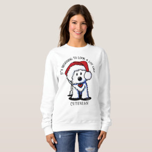 Camiseta KiniArt Westie Terrier Christmas Sweatshirt