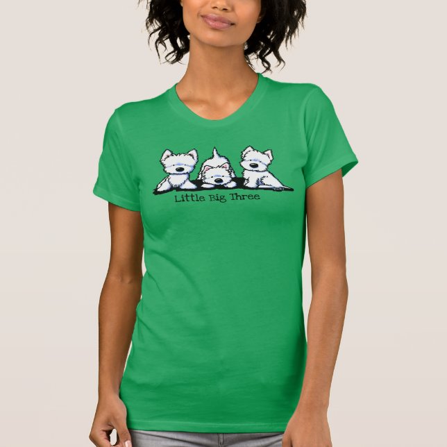Camiseta KiniArt Westie Trio (Frente)