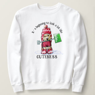 Camiseta KiniArt Winter DoodleMoji Cachorro