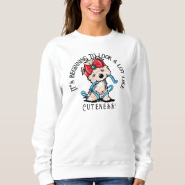Camiseta KiniArt Yorkie Terrier Christmas Sweatshirt