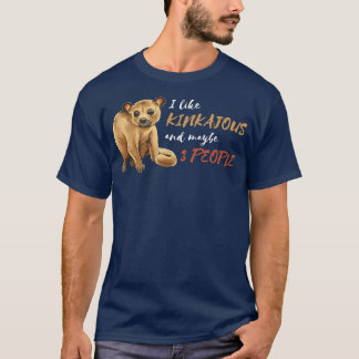 Camiseta Kinkajou 3 Pessoas Animais Selvagens Noite do Urso