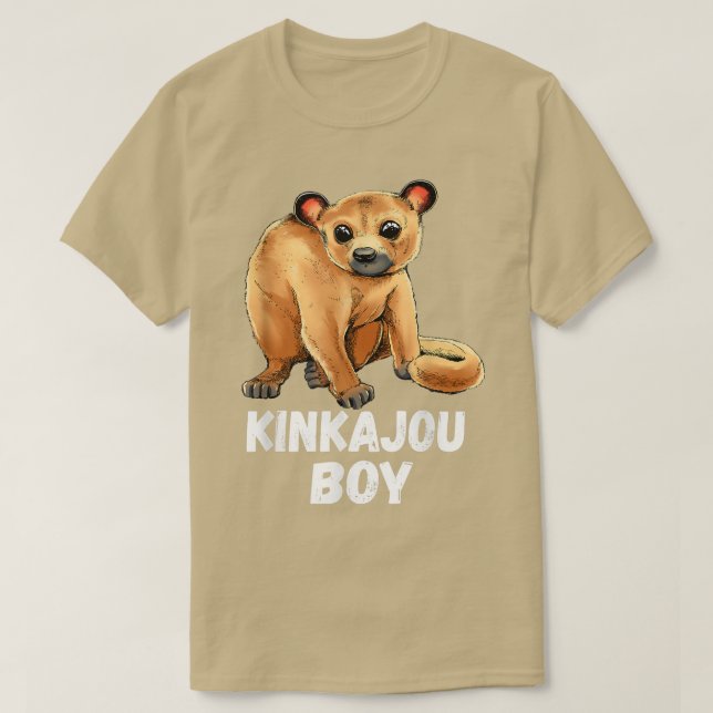 Camiseta Kinkajou Boy Night Walker Mamnoite Ape Man Hon (Frente do Design)